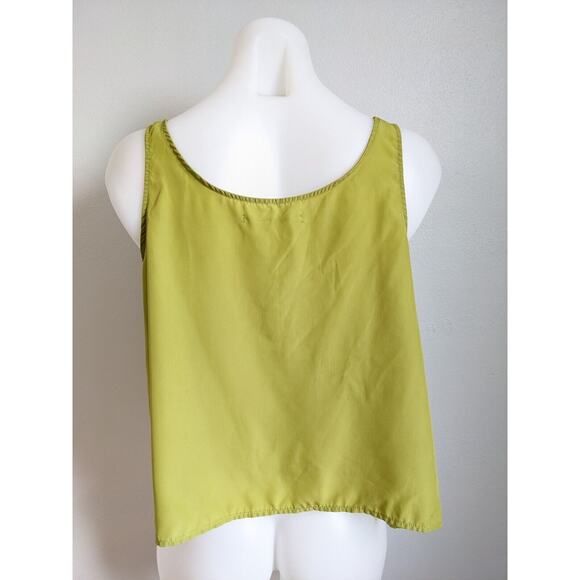 KBF Womens Size Small Top Blouse Olive Green Scoop Neck Sleeveless - Picture 10 of 13